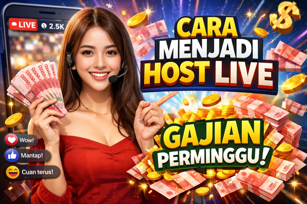 Cara Menjadi Host Live Gajian Perminggu